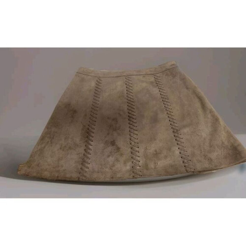 Lush NWT Skirt Size Medium W/ Pockets, Faux Suede, Braded, Boho, Cowgirl, Soft